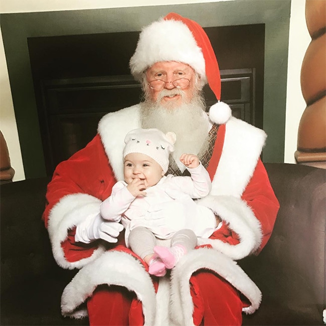 Audrina Patridge, Daughter Kirra, Santa Claus